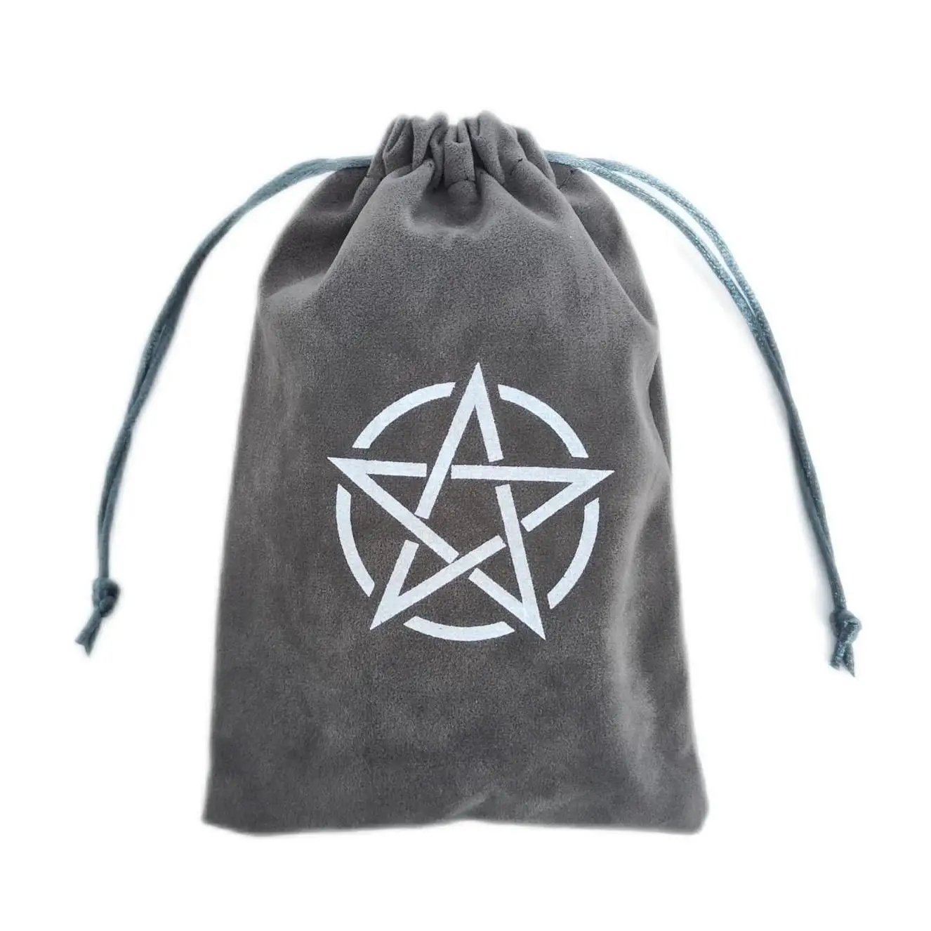 

Velvet Pentagram Tarot Storage Bag Board Game Cards Embroidery Drawstring Package Witchcraft Supplies for Altar Tarot Box