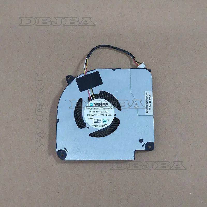

Вентилятор графического процессора для CLEVO NH50RA NH50EA 6-31-NH5E2-202 EGC-77100V1-0AH 5v 2.5a 0.5a FAN