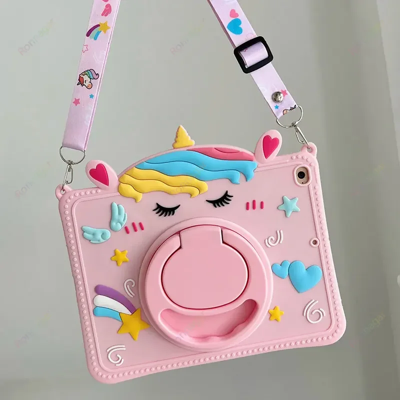 Adorable 3D Cartoon Cat Silicone Tablet Case