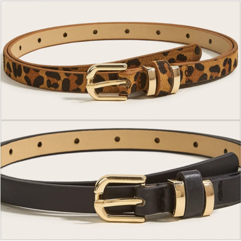 Temperament Dünnen Gürtel Vielseitig frauen Nadel Schnalle Kleine Gürtel Dekoration Einfache Sommer Leopard Muster frauen Gürtel – Detail 4