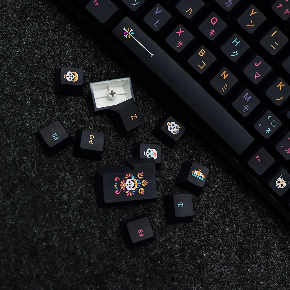 Teclado Mecânico Keycap Keycaps Perfil Cereja Sublimação Dye Interruptor mx Iso Enter Logitech G610 Pbt Gmk - Imagem 6