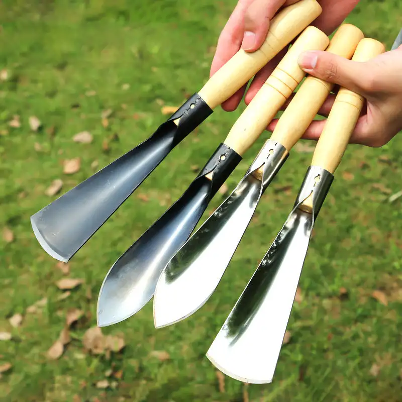 Stainless Steel Gardening Shovel Flower Planting Shovel Garden Wooden Handle Home garden tools Small Home Spade