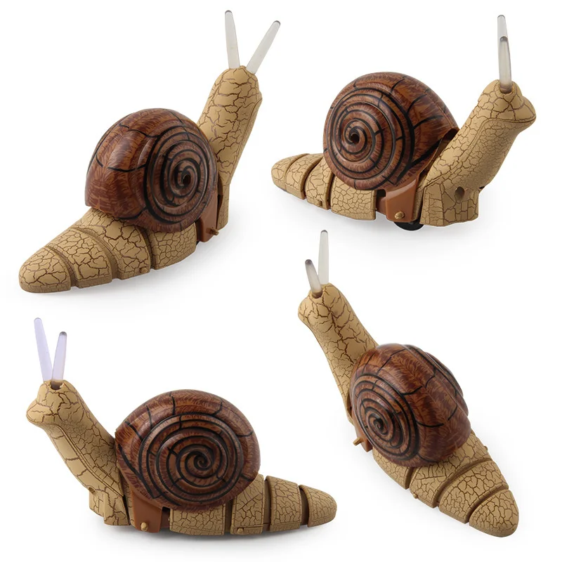 Simulation Funny Puzzle Toys  Little Snail with Light Children Play House Remote Control Biological Cognition Education Toys 5