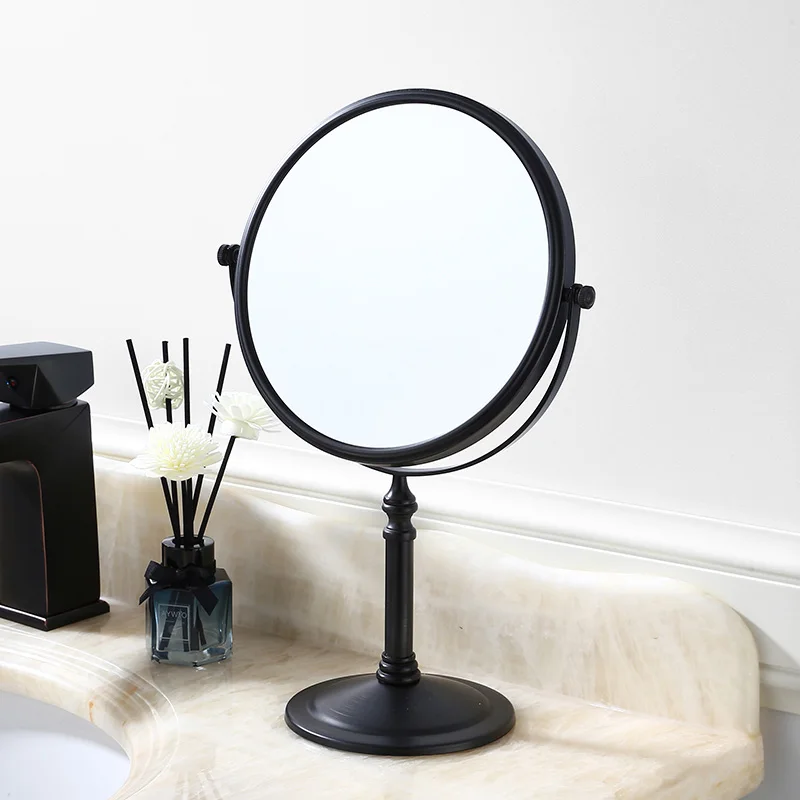 

Makeup Mirror 8 inch Brass 3X/1X Magnifying Mirror Oil Rubbed Bronze Double Side Cosmetic Mirror Desktop Table Mirror Vanity