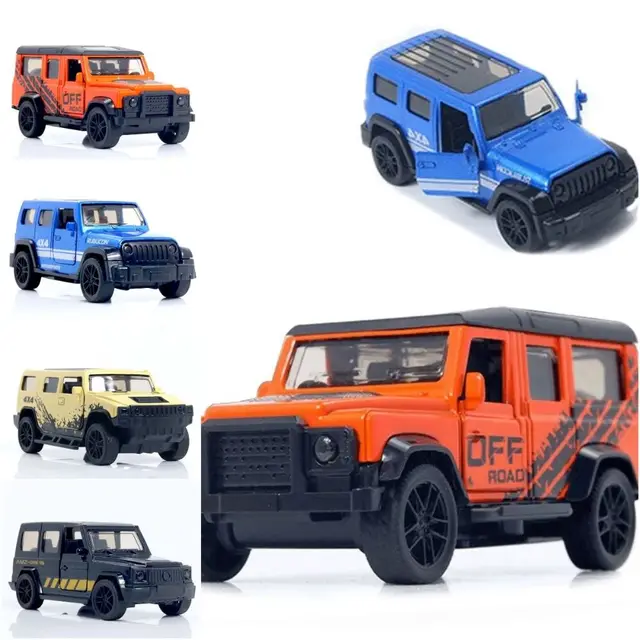 High Simulation JEEPS Wrangler Alloy Toy Exquisite 1:43 JEEPS Wrangler Car Figurines Miniatures Alloy Metal Retro