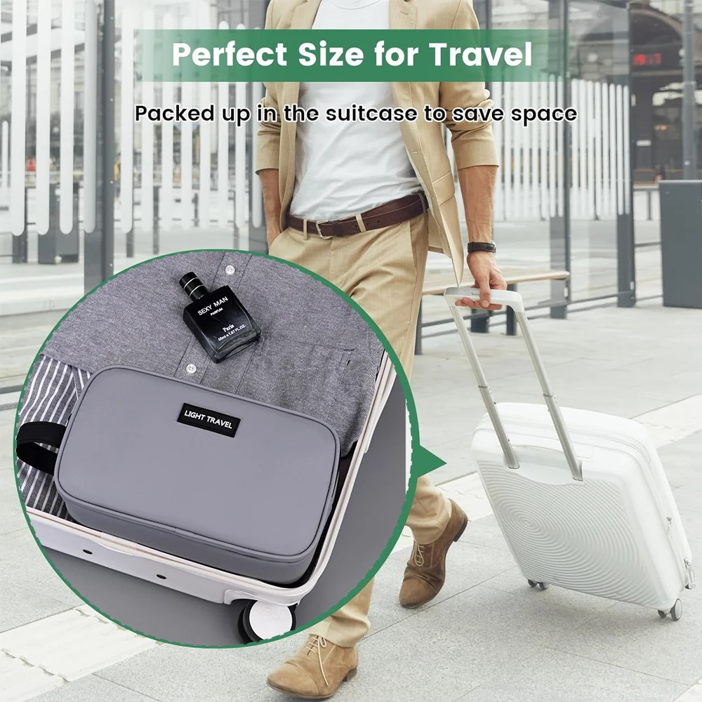 남성용 화장품 가방 1개, 걸이형 도프 키트, 방수 면도 가방, 여행용 소형 화장품 가방, 호텔 객실 필수품