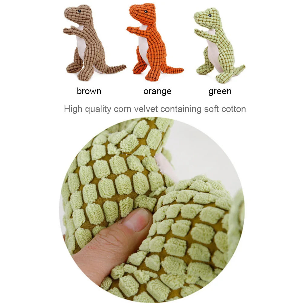 1-5PCS Sounding Pet Toy Outdoor Interactive Training Plush Toy Pet Plush Toy Stuffed Dinosaur Dog Toys for Aggressive Chewers