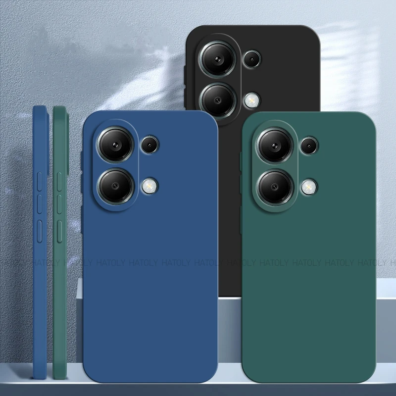 Per Xiaomi Redmi Note 13 Pro 4G Custodia Xiaomi Redmi Note 13 Pro 4G Cover Antiurto Custodia Posteriore In Silicone Liquido Tpu Di Lusso