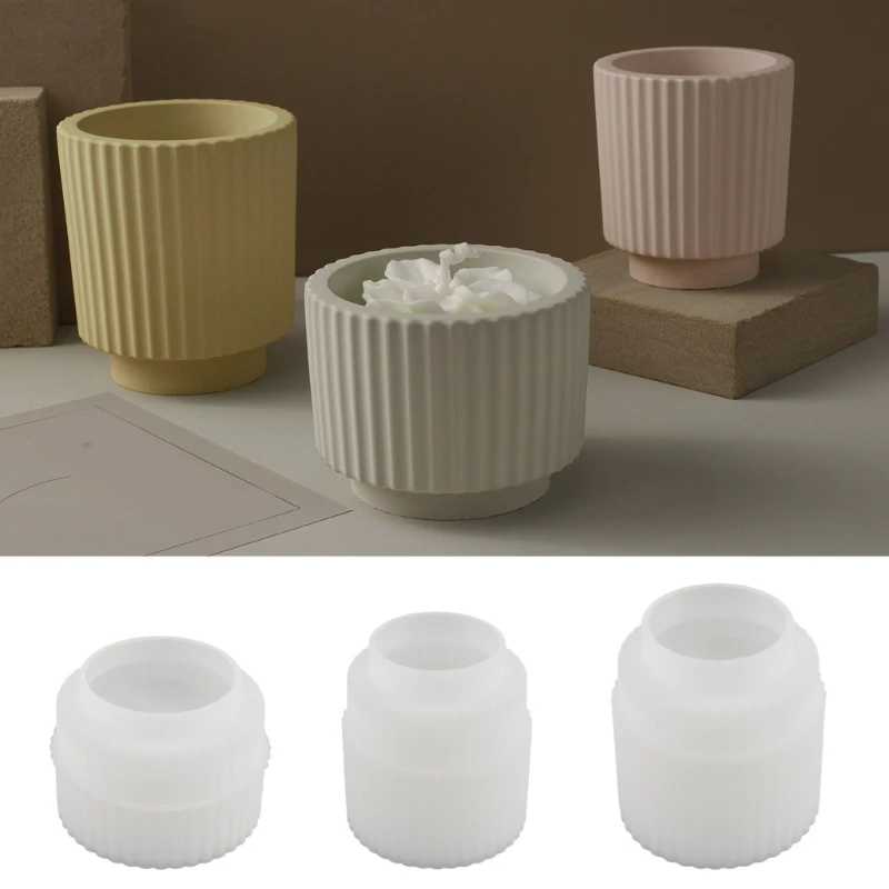 

Silicone Mold Suitable for Epoxy Resin Diy Candle Holder Family Table Decoration X3UD