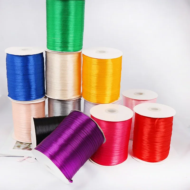 10yards 3mm Silk Satin Ribbon for Wedding Party Decoration Invitation Card Gift Wrapping Scrapbooking satin ribbons,ribbon supplies,satin ribbon