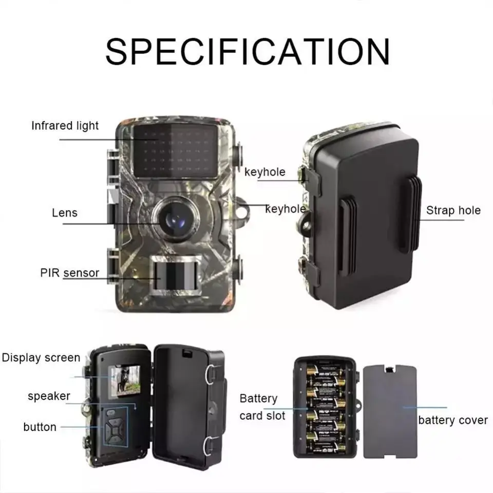 Hunting Trail Camera 16MP 1080P 940nm infrared night vision motion activated trigger security cam outdoor wildlife photo traps hunting trail camera trail camera