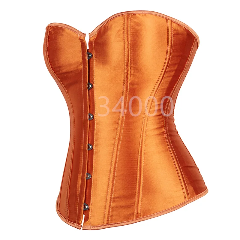 Caudatus Corset Bustier Top Overbust Satin Sexy Costume Corselet Brocade Vintage Style Bridal Plus Size Women