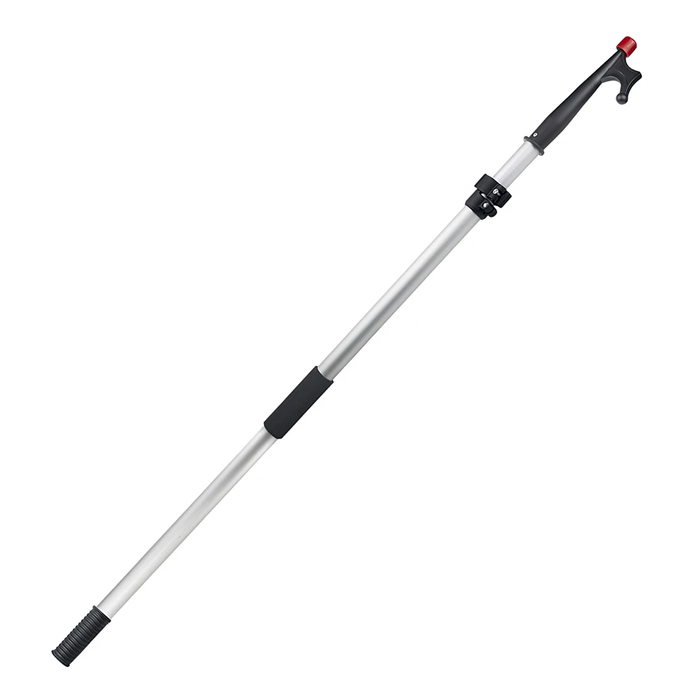 Marine Kayak Boat Telescoping Hook Pole For Docking From 47.2 Inches to 82.6 Inches Anodized Aluminum Shaft PC TIP Locking Ring