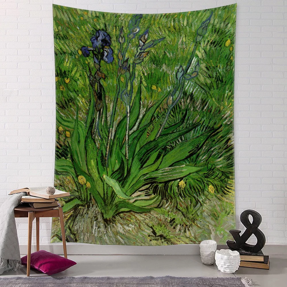 Garden Path Tapestry Wall Hanging Van Gogh Oil Painting Abstract Mystic Tapiz Witchcraft Living Room Bedroom Decor tapestry decor