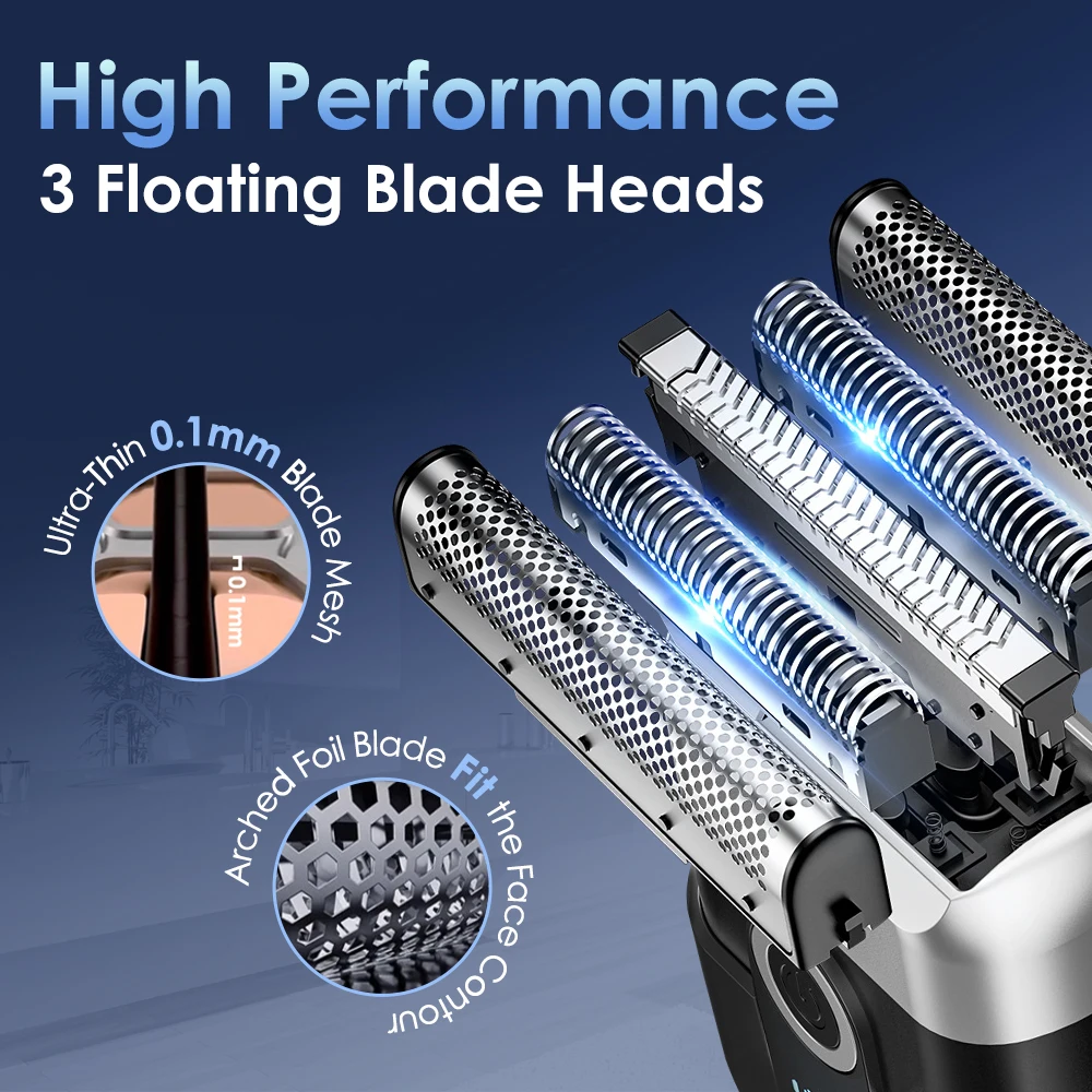 Mini Electric Reciprocating Beard Shaver,Fast Charging Portable Car Men Razor,We