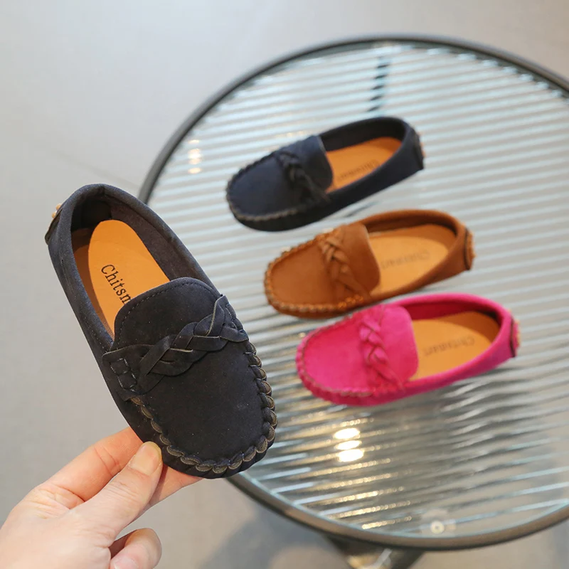Boys Leather Shoes Fashion Kids Flats Loafers Slip-on Moccasins Classic Children Party Shoes Spring Autumn Soft Breathable kids shoes,leather shoes