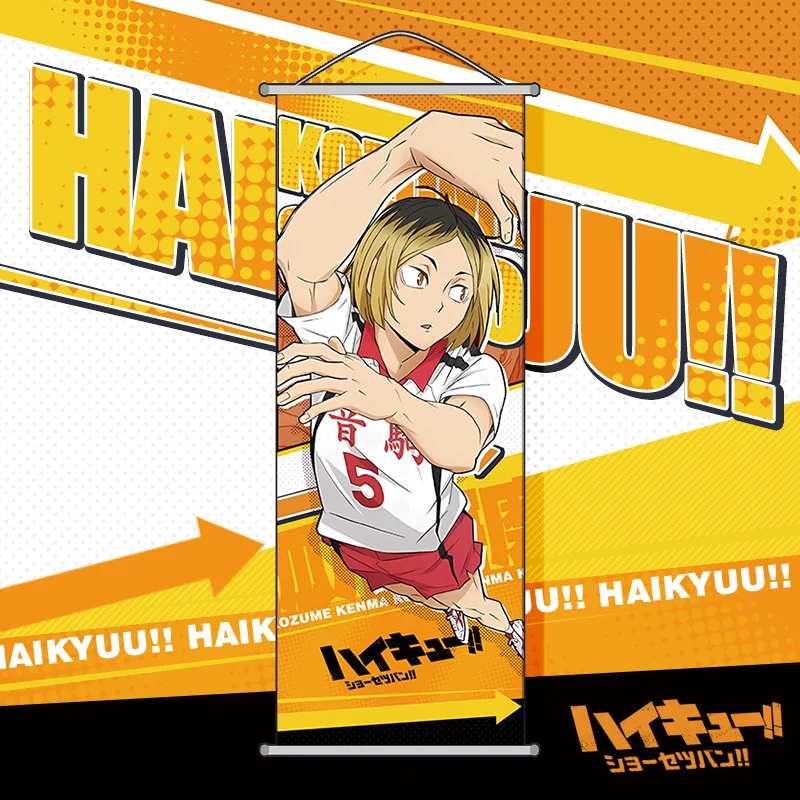 Bandai Haikyuu!!Anime Poster Bokuto Kotaro Kageyama Tobio Hängende Bilder Dekoriert 25*70cm Mittlerer Blocker Rollbilder – Detail 5