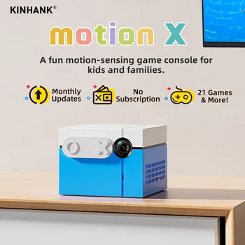 KINHANK Motion X AI Console di gioco 21 giochi Aggiornamenti mensili Nessun controller Sistema di gioco attivo Regalo per bambini e famiglie 1