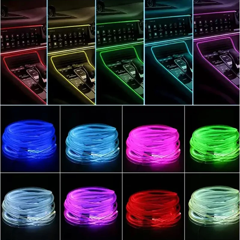 รูปสินค้า ไฟ LED ตกแต่งภายในรถ แสงสี RGB ปรับได้