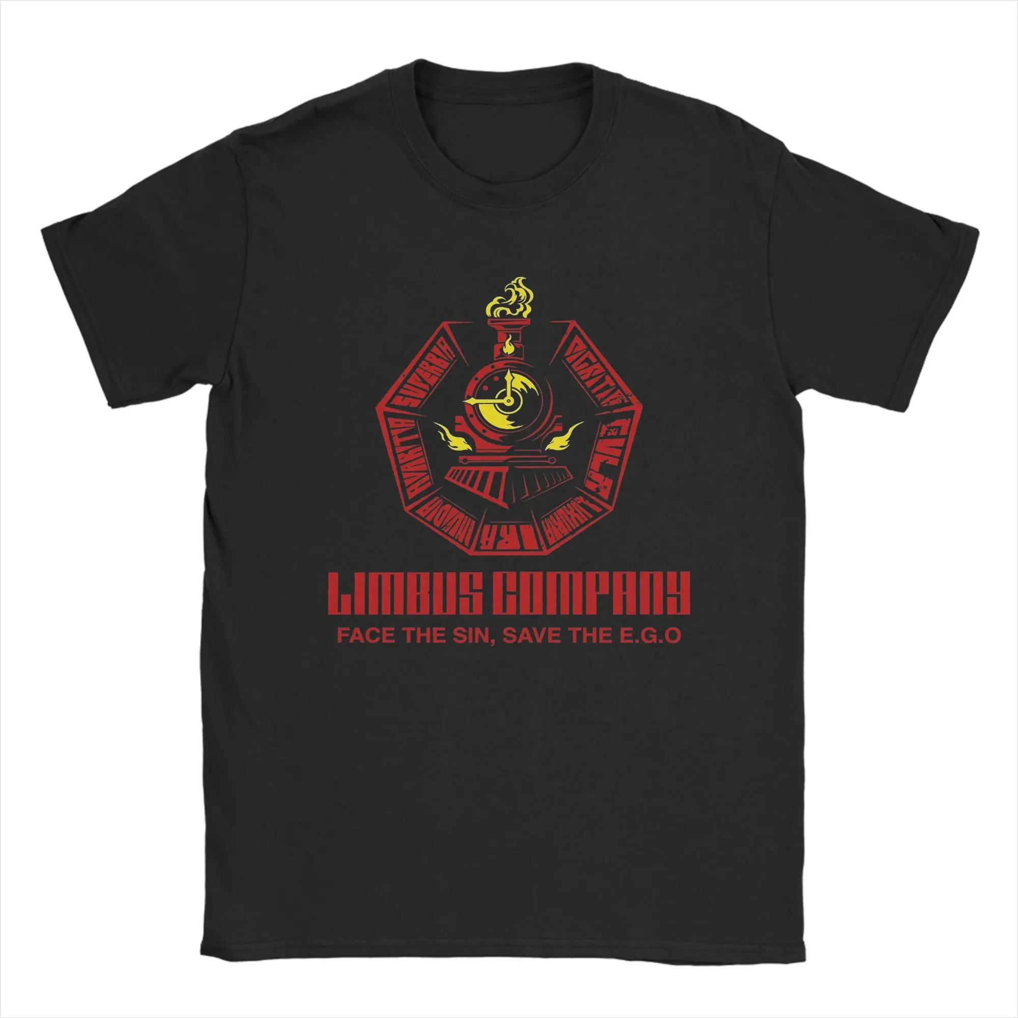 Männer Limbus Company Logo Sin Train T Shirt Reine Baumwolle Tops Mode Kurzarm Runde Kragen T-shirt Party T-Shirts