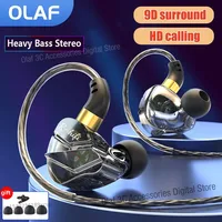OLAF 3.5mm Jack Type C Plug Wired Headphones HIFI Bass Earphone in-Ear Headset Gamer Handsfree Earbuds For Xiaomi Huawei Samsung 1