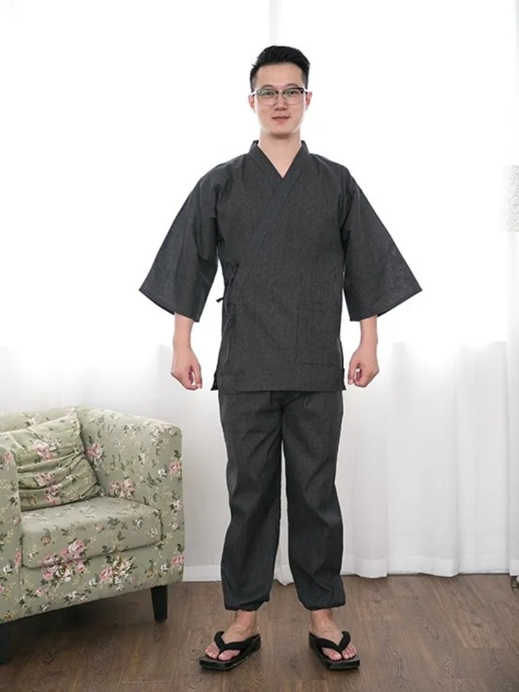 Japanese Samue Homewear Set, Traditional Japanese-style Men's Pajamas and Loungewear New Summer and Autumn Collection