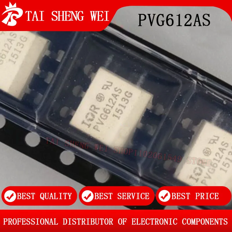 

5pcs PVG612AS SOP6 PVG612ASPBF SOP-6 PVG612A PVG612 6-SMD IC New Original