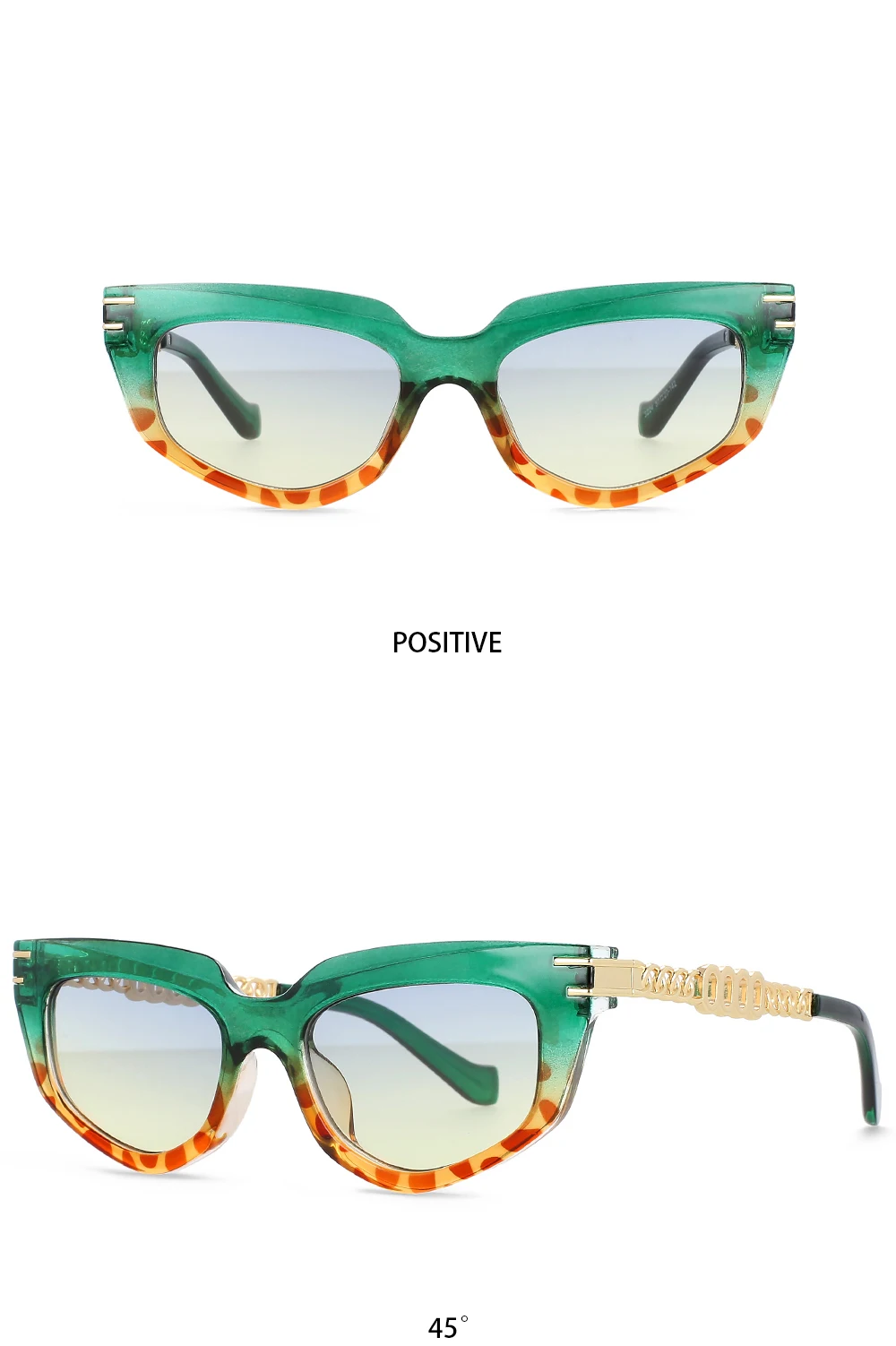 55577 metall Hohl Kette Presbyopie Brille Frauen Katze Augen Retro Luxus Brille Rahmen Marke Designer Computer Literatur Gläser – Detail 10