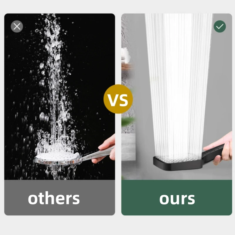 7 Modes Large Shower Head Adjustable One Key Stop Bathroom High-pressure Water-saving Shower Mixer Nozzles Bathroom Accessories 4