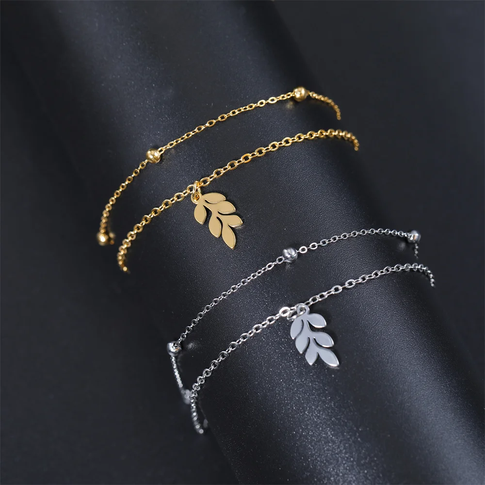 Edelstahl Wal Fischschwanz Armbänder für Frauen Mädchen Charme Doppels chicht Perlen Kette Armbänder Modeschmuck Hochzeits geschenk – Detail 29