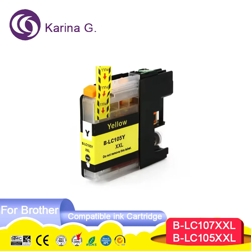 LC105 LC107 Premium Compatible Color Inkjet Ink Cartridge for MFC-J4710DW/ J461