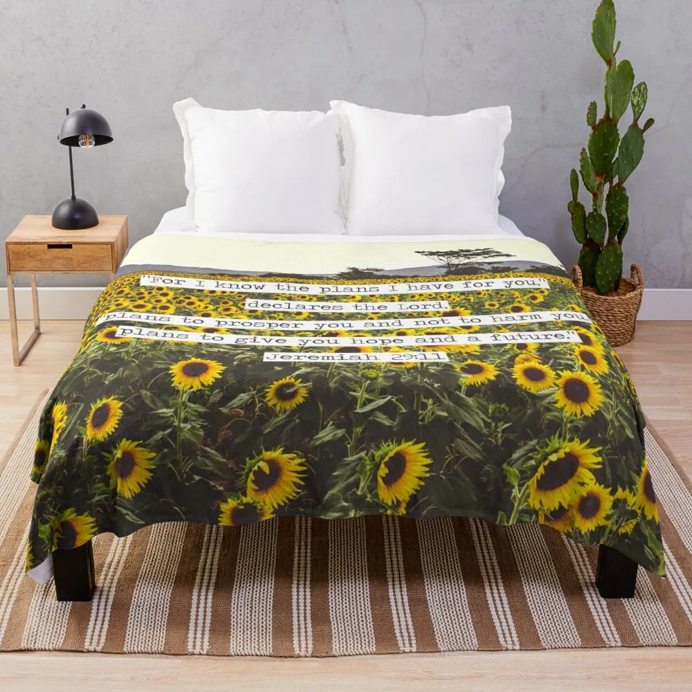 

Jeremiah Sunflowers Throw Blanket Blanket For Baby Soft Blanket