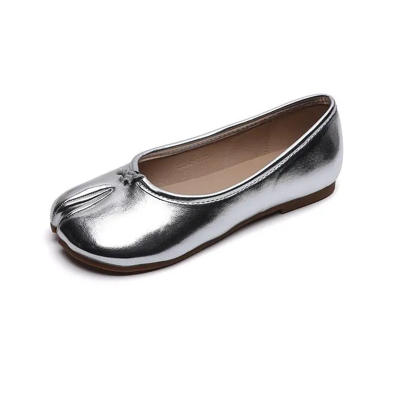 

Women's Loafers Leather Flat Shoes Split Toe Soft Sole Slip on Shoes
