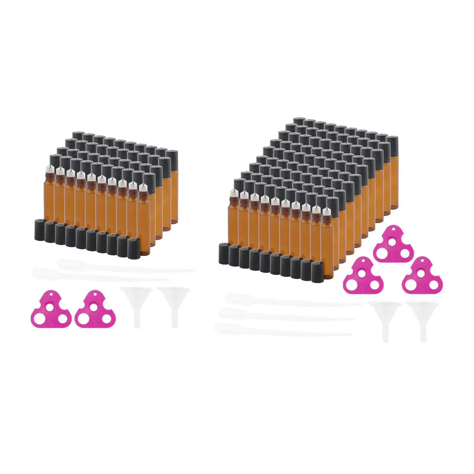 

Rollerball Bottle Vial glass Cosmetic Container Refillable Roll on container for Essential Oil Body Oils Home Travel