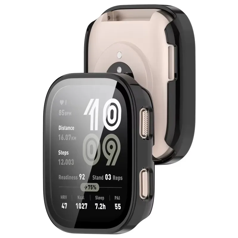 Premium Anti-Scratch Tempered Glass Watch Case with Bumper for Smartwatch Protection