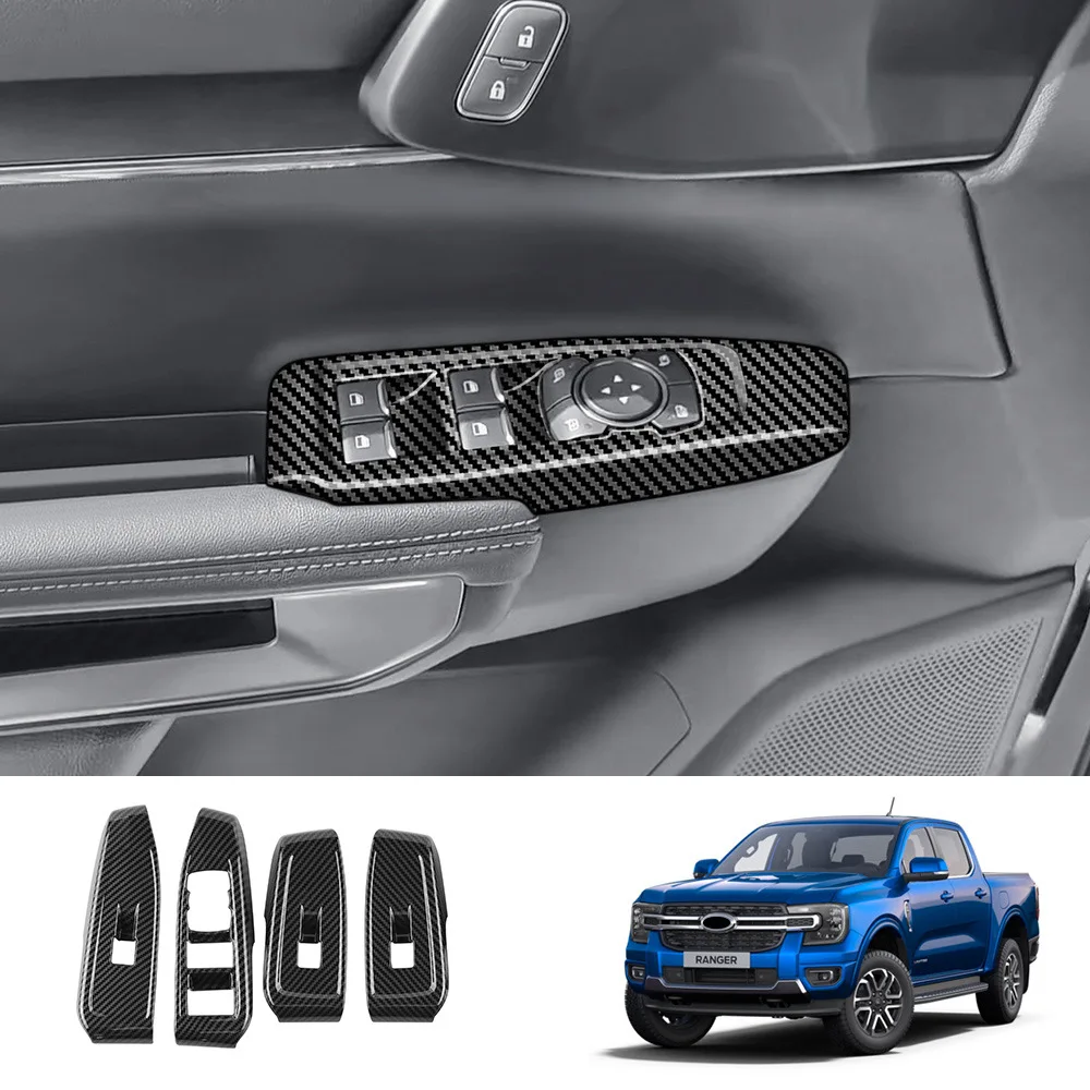 

Наклейка на подлокотник из углеродного волокна, для Ford Ranger 2023