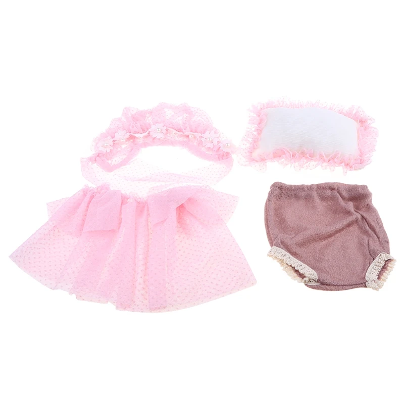 Baby Souvenirs discount Newborn Photography Props Suit Lace Romper Hat Pillow Headband Set Knit Outfits Clothing Infants Shooting Gifts maternity photography packages near me Baby Souvenirs