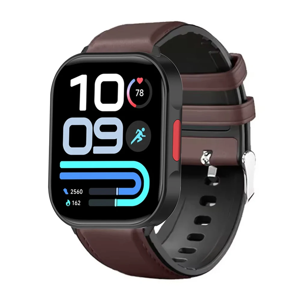 Premium Leather Silicone Strap for Smart Watches - Sport Wristband & Bracelet Accessories