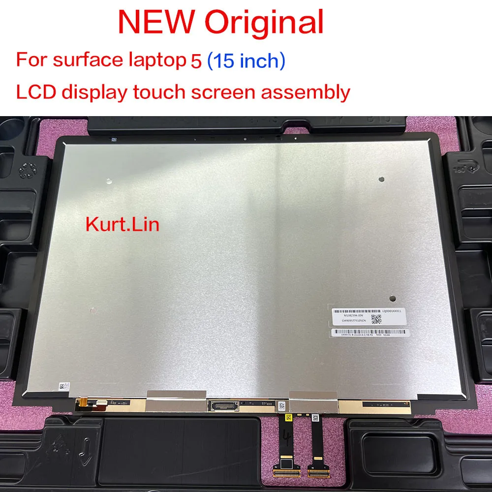 M1082394-006 Per Microsoft Surface Laptop 5 15 Pollici Display Lcd Touch Screen Sensore Di Vetro Digitizer Pannello Di Montaggio Led
