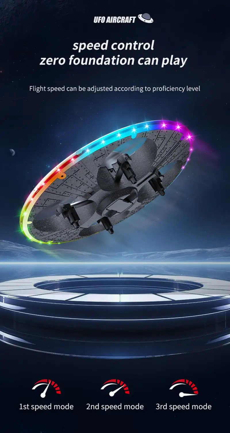 RC Drone Foam UAV UFO With Camera Lighting Intelligent Obstacle Avoidance Aerial Photography Four Axis Aircraft For Kid Gift 6