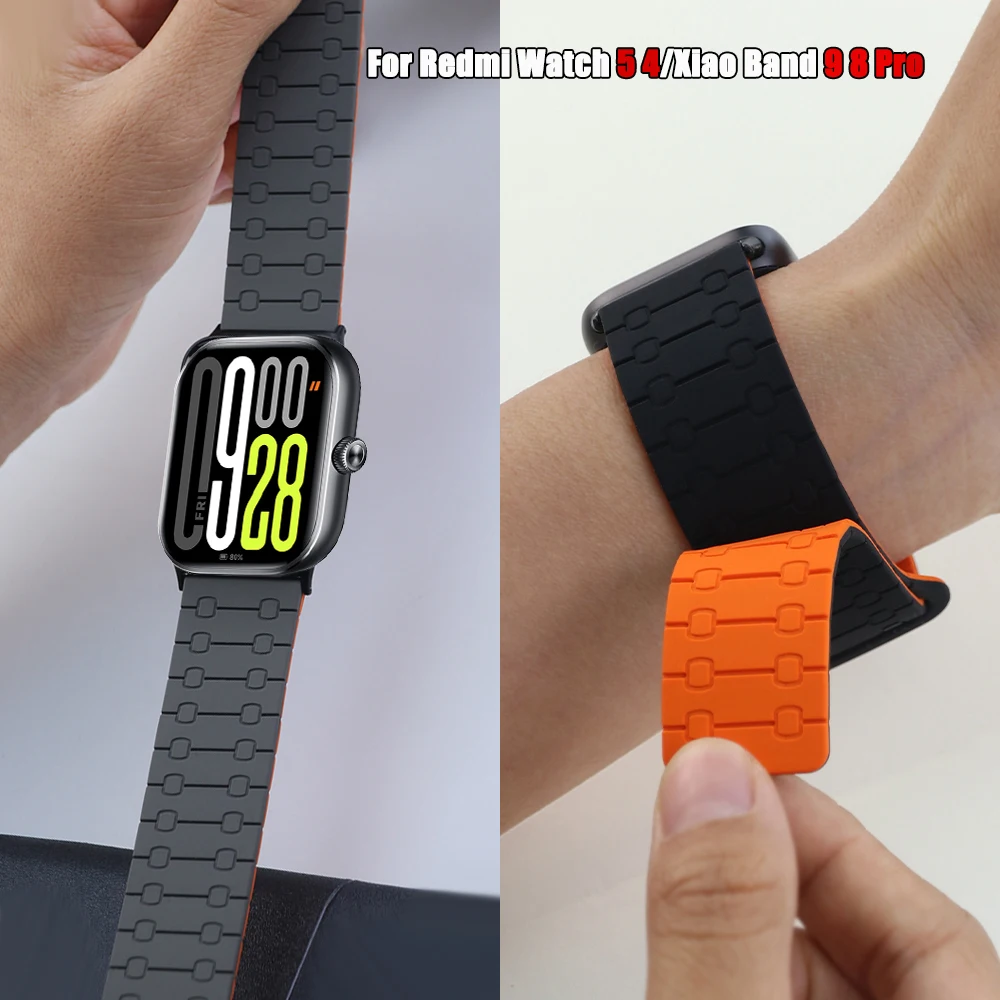Magnetic Silicone Sports Wristband - Soft Strap and Bracelet Accessory