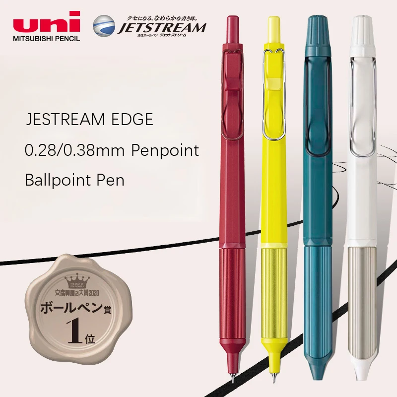 

1pc JETSTREAM Ballpoint Pen SXN-1003 0.38mm 0.28mm EDGE Penpoint Metal Penholder office Business Signature Pen