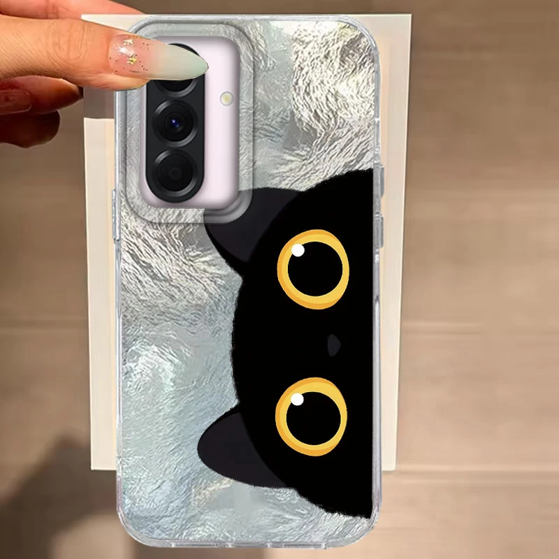 Cute Black Cat Cartoon Fashion Phone Case