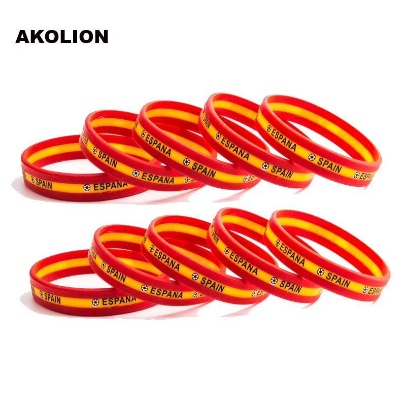 10pcs a Lot Syria Flag Silicone Rubber Bracelets Sports Wrist Band Bangle for Women Men 10pcs FB-0003 3