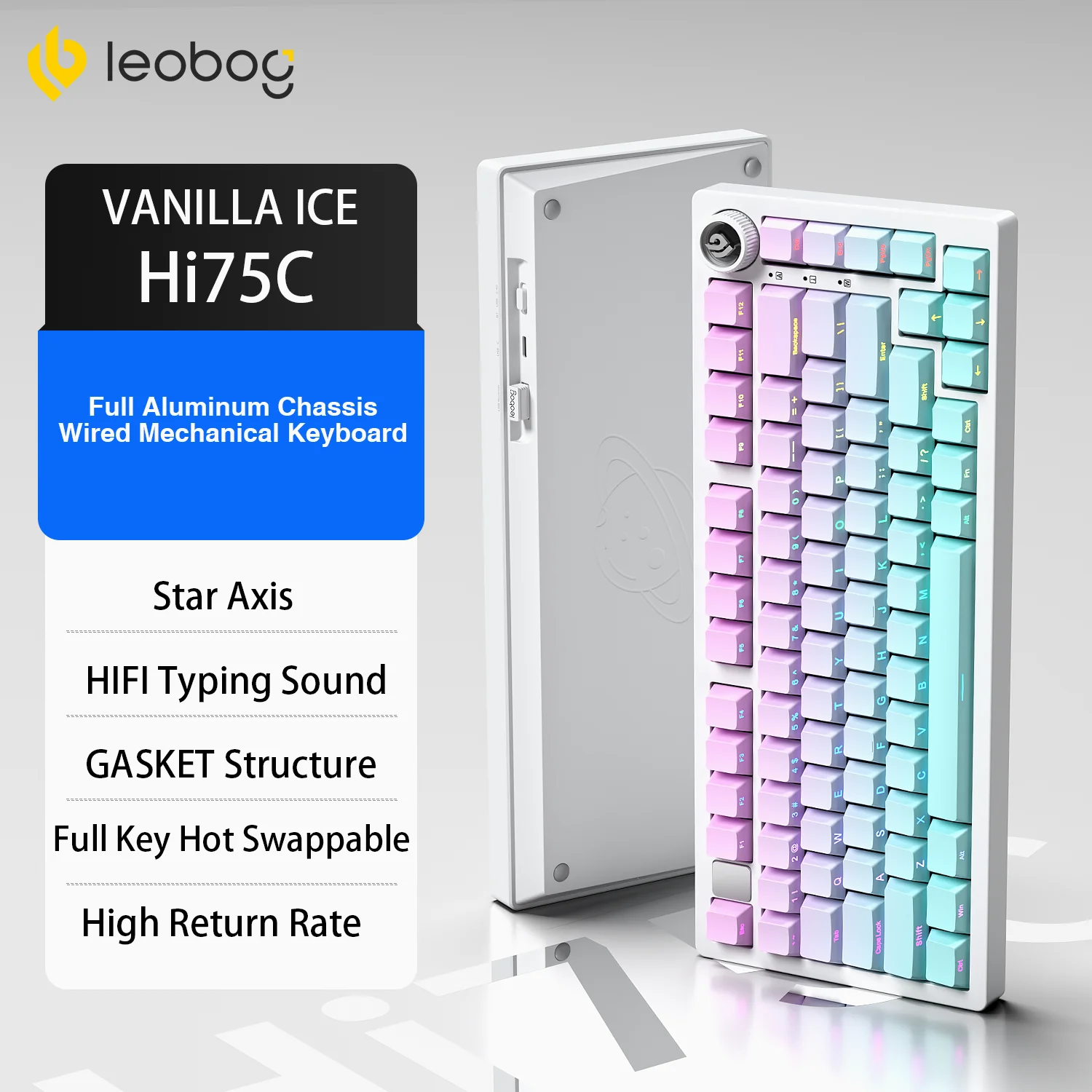 【未使用】 Leobog HI75C Pro 75% フルアルミ/ 3モード対応 Amazon.com: LEOBOG HI75C Pro Mechanical Wireless Keyboard