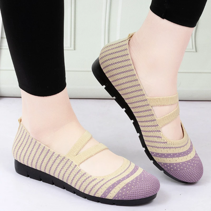 

Women's Breathable Flat Shoes Spring Fashion Round Head Comfort Non-slip Outside Leisure Loafers