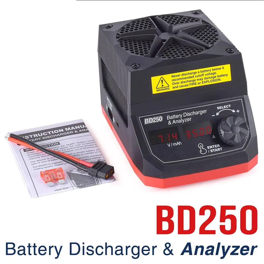 

SKYRC BD250 Battery Discharger Analyzer 250W 35A Digital Battery Tester For RC Vehicles Quadcopter RC Parts