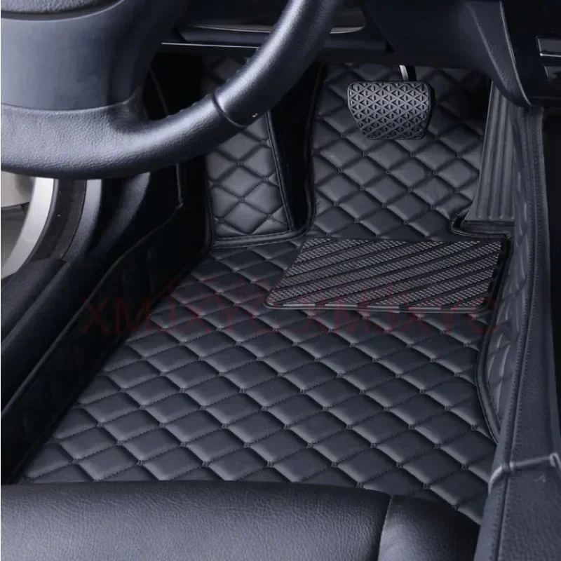 맞춤형 3D 자동차 바닥 매트, BMW X6 E71 2008-2014 F16 G06 X7 G07 6 좌석 7 좌석 인테리어 액세서리, 인조 가죽