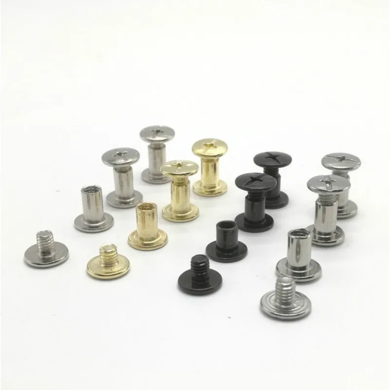Account Books Screw Snap Rivet Chicago Screws Book Butt Binding Nails metal screw rivet 10pcs
