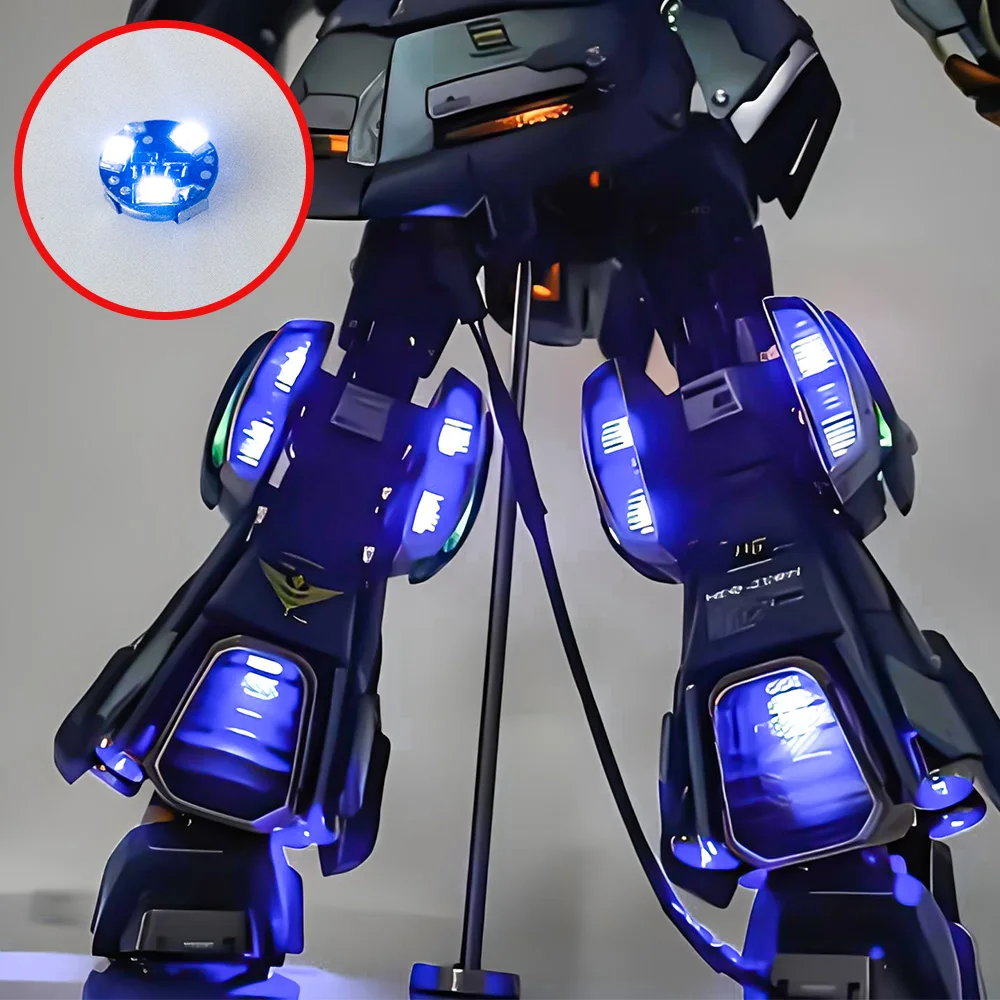 1PC 3-LED Magnetic Controlled Lights for Robots Used for Model Lighting Multiple Colors Available No Battery 6
